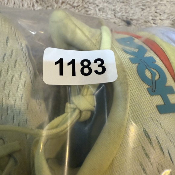 Hoka One One Clifton 8 Shoes Womens Size 9.5 Yellow Running Trainers Lightweight - Picture 8 of 8